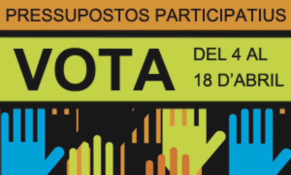 Ja podeu votar els projectes que más us interessin del Pressupostos participatius 2018